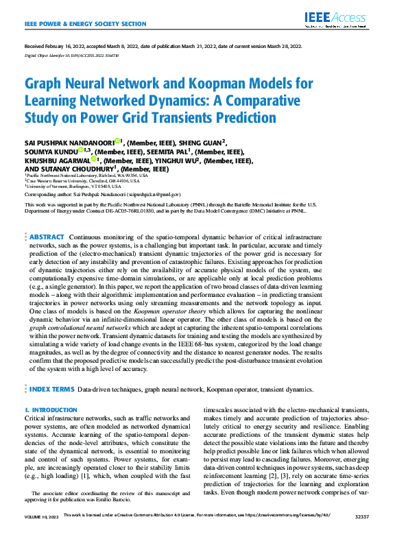 (PDF) Graph Neural Network and Koopman Models for Learning Networked ...