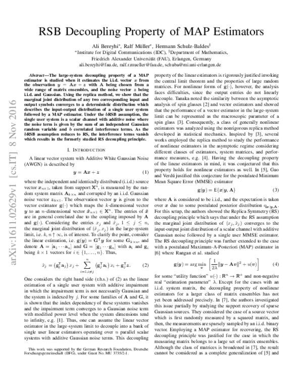(PDF) RSB decoupling property of MAP estimators