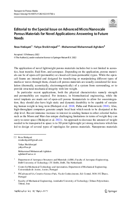 (PDF) Editorial to the Special Issue on Advanced Micro/Nanoscale Porous ...