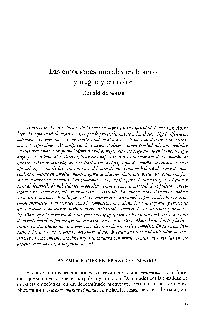 (PDF) Las emociones morales en blanco y negro y en color