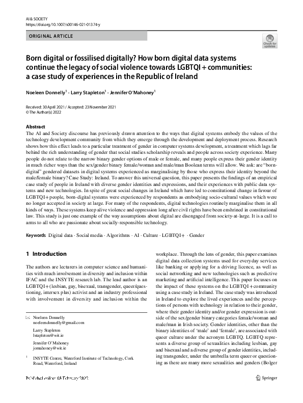 (PDF) Born digital or fossilised digitally? How born digital data ...