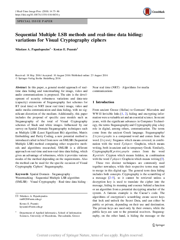 (PDF) Sequential Multiple LSB methods and real-time data hiding ...