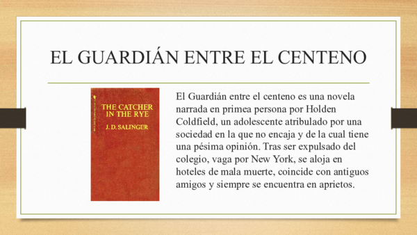 (PPT) EL GUARDIÁN ENTRE EL CENTENO