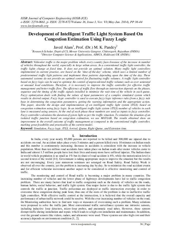 (PDF) Development of Intelligent Traffic Light System Based On ...