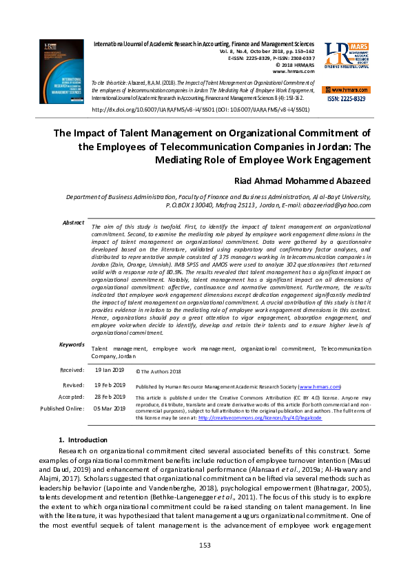 (PDF) Impact of Talent Management on Organizational Competitiveness