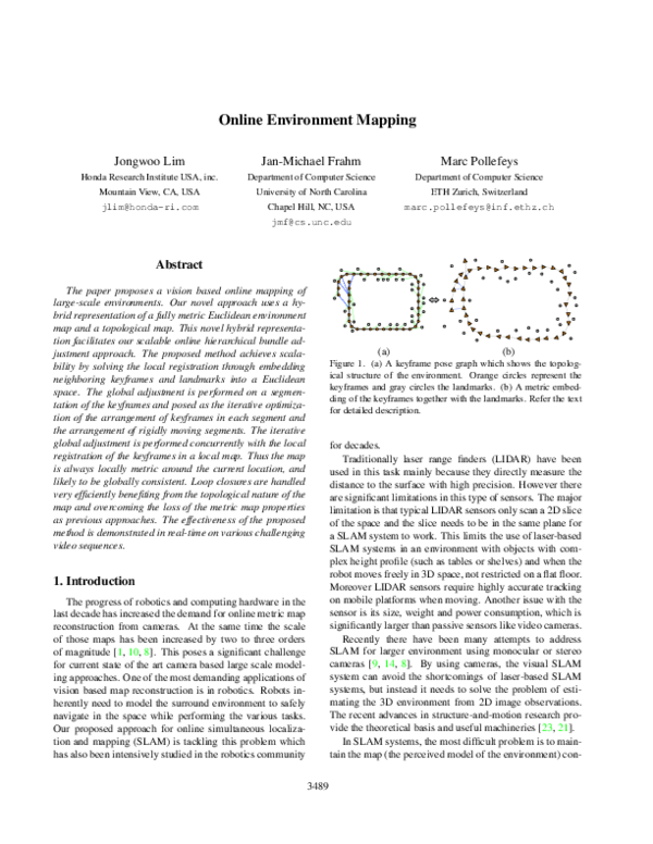 (PDF) Online environment mapping