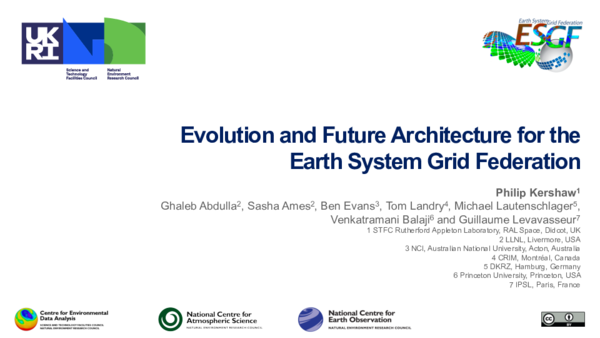 (PDF) Evolution and Future Architecture for the Earth System Grid ...