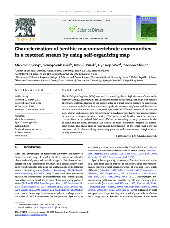 (PDF) Characterization of benthic macroinvertebrate communities in a ...