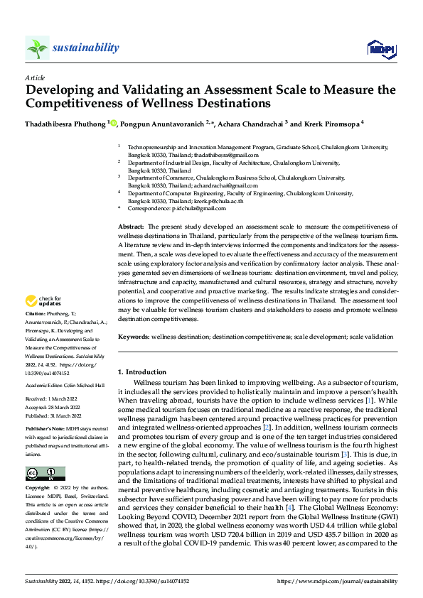 (PDF) Developing and Validating an Assessment Scale to Measure the ...