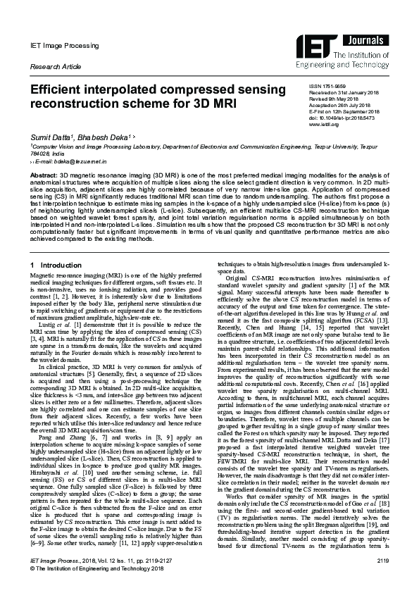 (PDF) Efficient interpolated compressed sensing reconstruction scheme ...