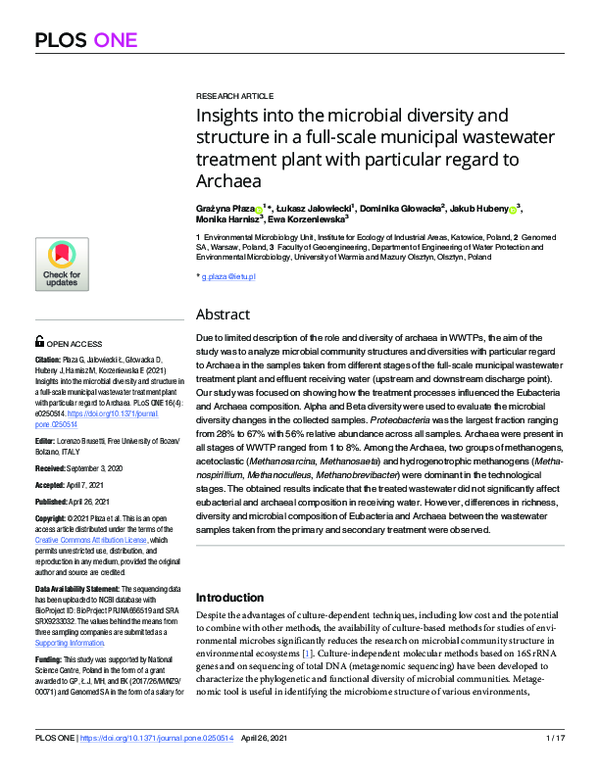 (PDF) Insights into the microbial diversity and structure in a full ...