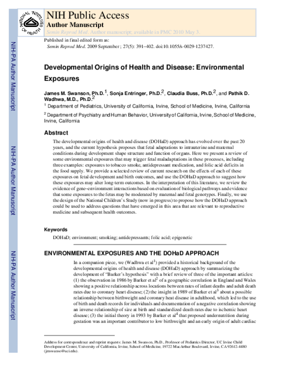 pdf-developmental-origins-of-health-and-disease-environmental-exposures