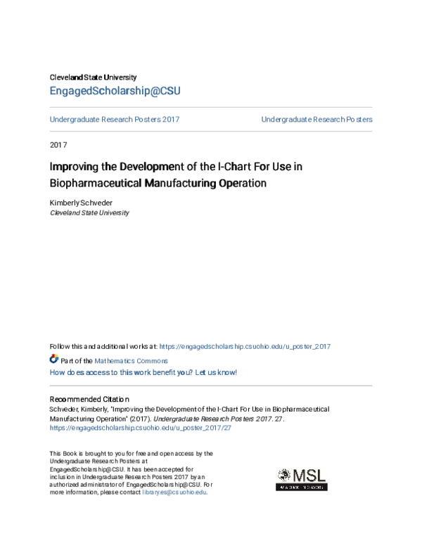 (PDF) Improving the Development of the I-Chart For Use in ...