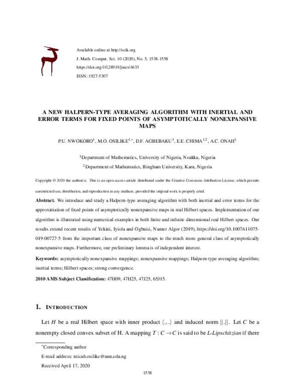 (PDF) A new Halpern-type averaging algorithm with inertial and error ...