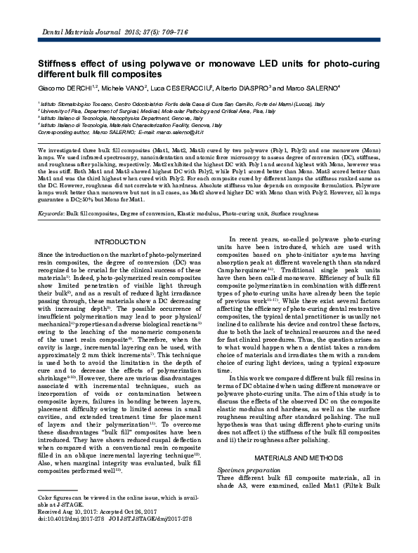 (PDF) Stiffness effect of using polywave or monowave LED units for ...