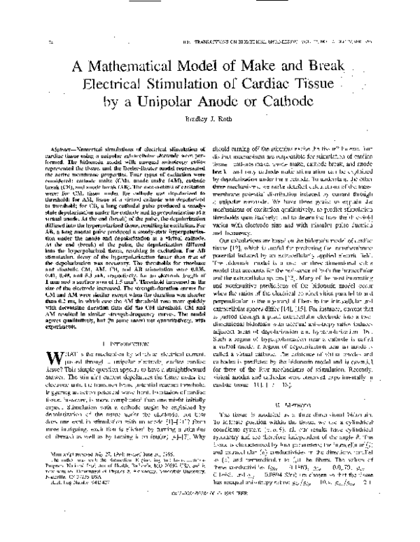 (PDF) A mathematical model of make and break electrical stimulation of ...