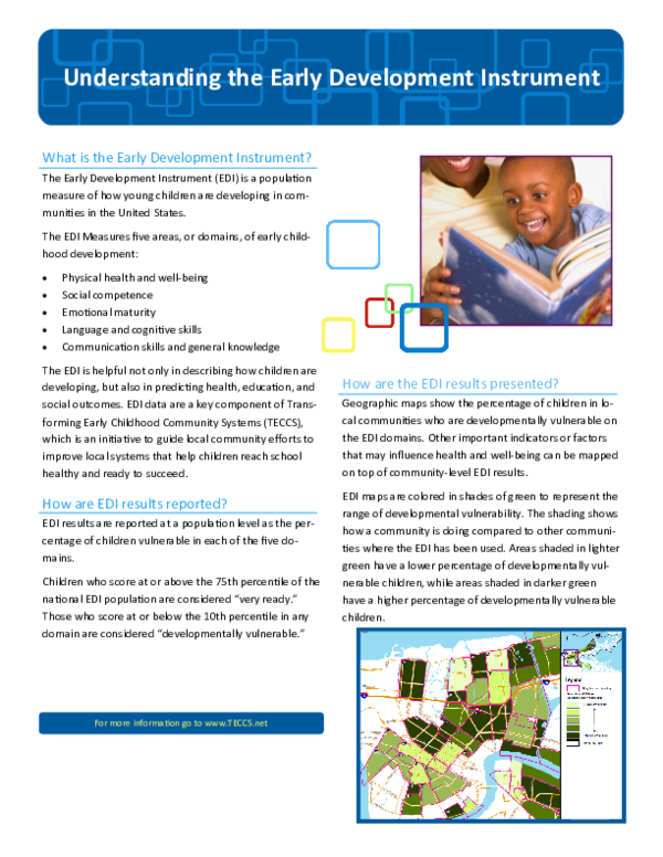 (PDF) The Early Development Instrument Dana Friedman Academia.edu