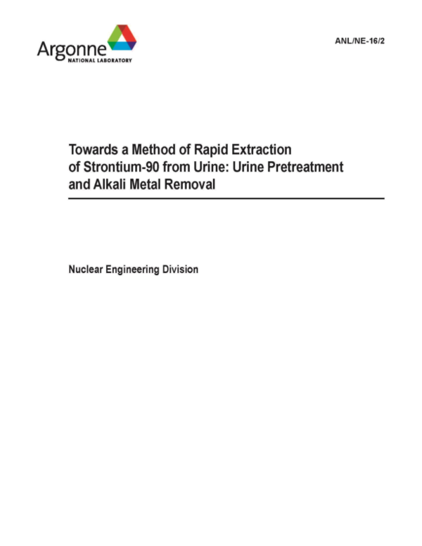 (PDF) Towards a method of rapid extraction of strontium-90 from urine ...