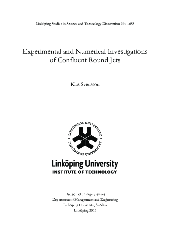 (PDF) Experimental and Numerical Investigations of Isothermal Fluid ...