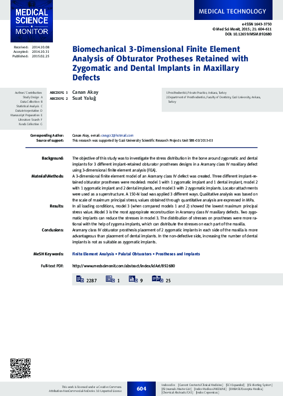 (PDF) Biomechanical 3-dimensional finite element analysis of obturator ...