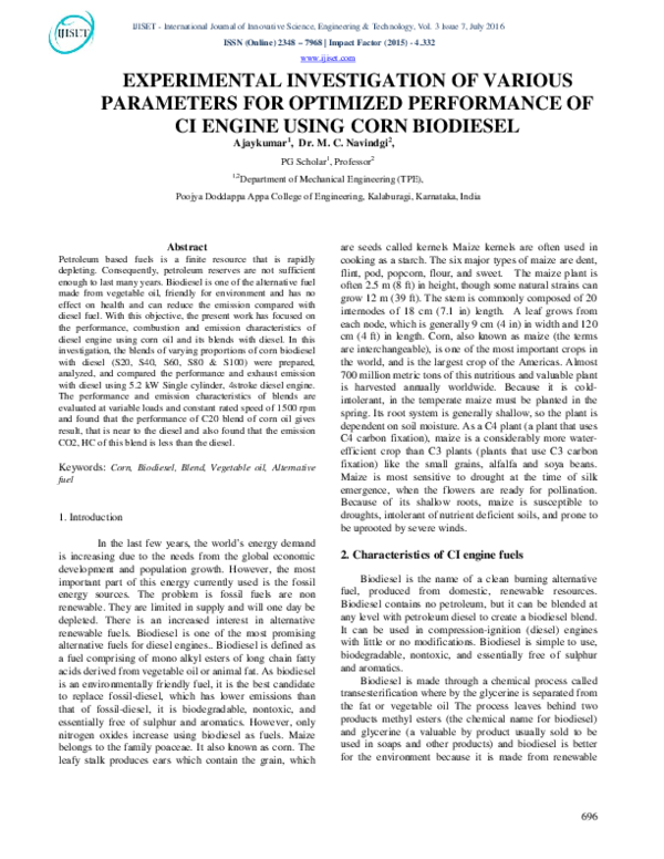 (PDF) Experimental Investigation of Various Parameters for Optimized ...