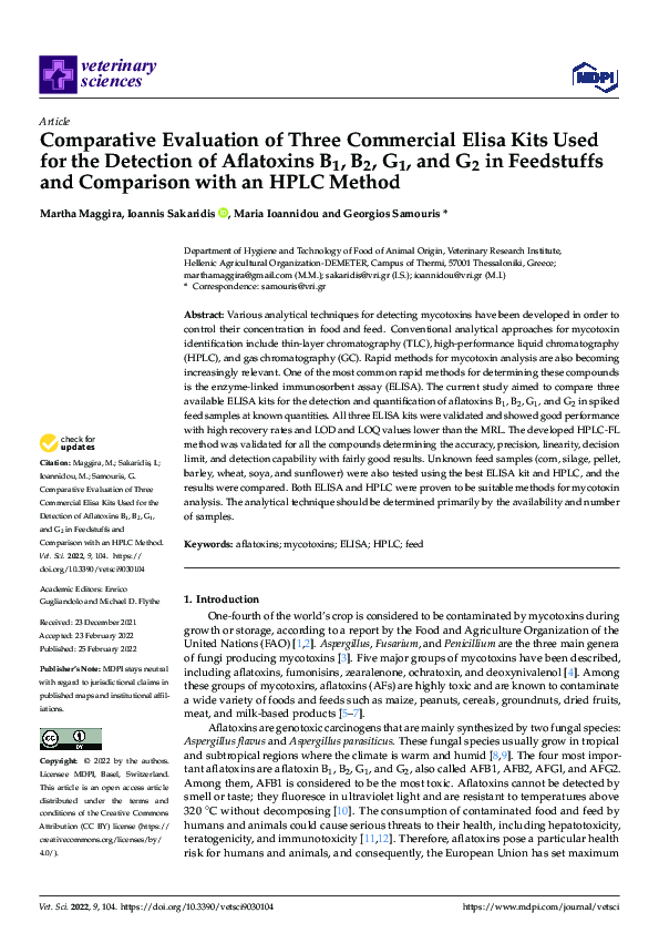 (PDF) Comparative Evaluation of Three Commercial Elisa Kits Used for ...