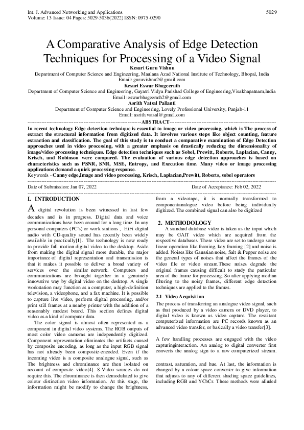 (PDF) A Comparative Analysis Of Edge Detection Techniques For ...