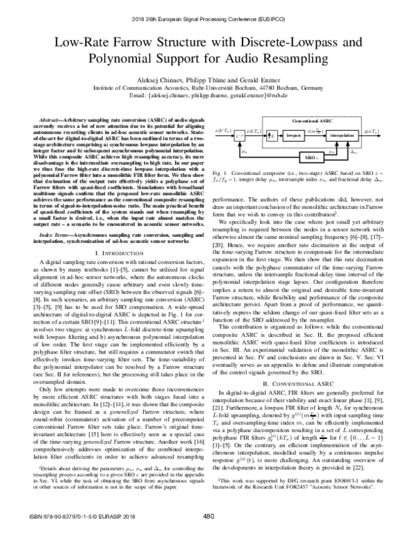 (PDF) Low-Rate Farrow Structure with Discrete-Lowpass and Polynomial ...