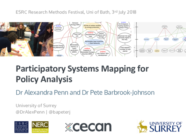 (PDF) Participatory Systems Mapping for Policy Analysis
