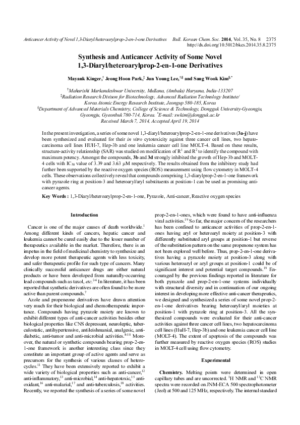 (PDF) Synthesis and anticancer activity of some novel fused pyridine ...