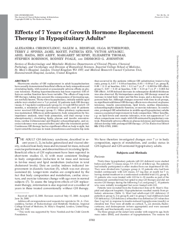 (PDF) Effects of 7 Years of Growth Hormone Replacement Therapy in ...
