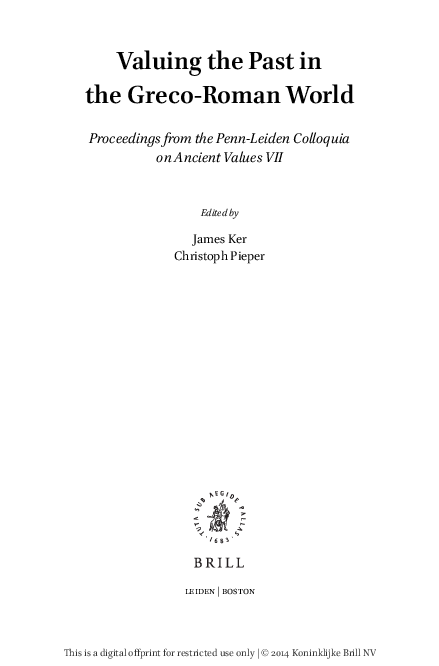 Pelasgians and Leleges: Using the Past to Understand the Present