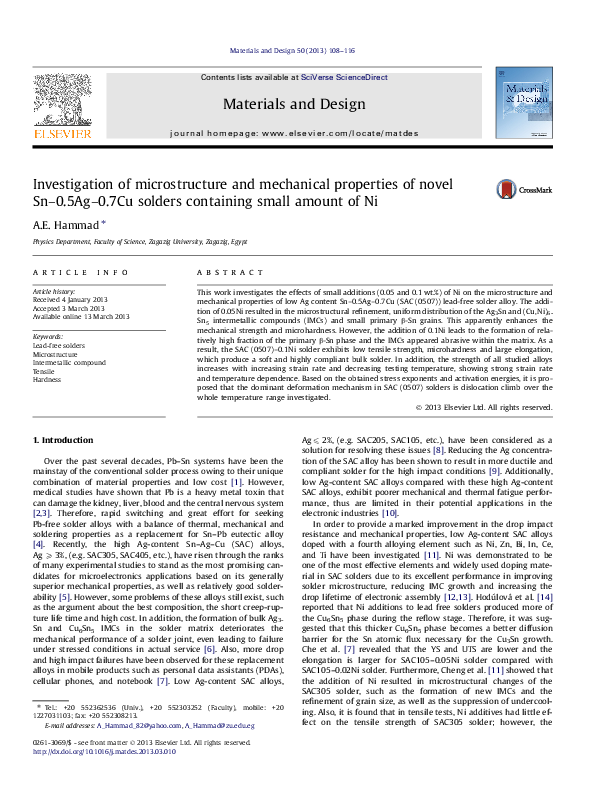 (PDF) Investigation of microstructure and mechanical properties at low ...