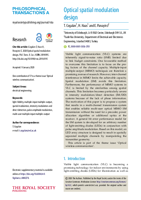 (PDF) Optical spatial modulation design