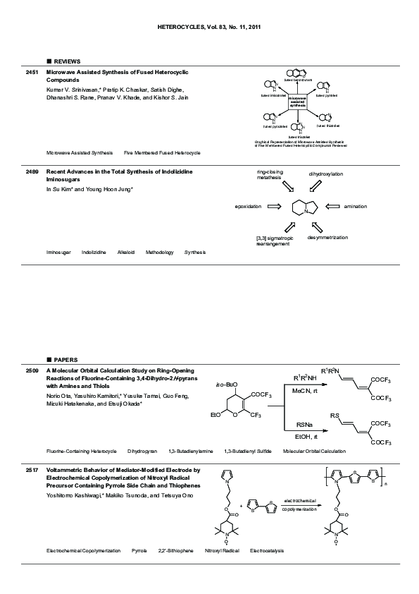 (PDF) Microwave Assisted Synthesis of Fused Heterocyclic Compounds