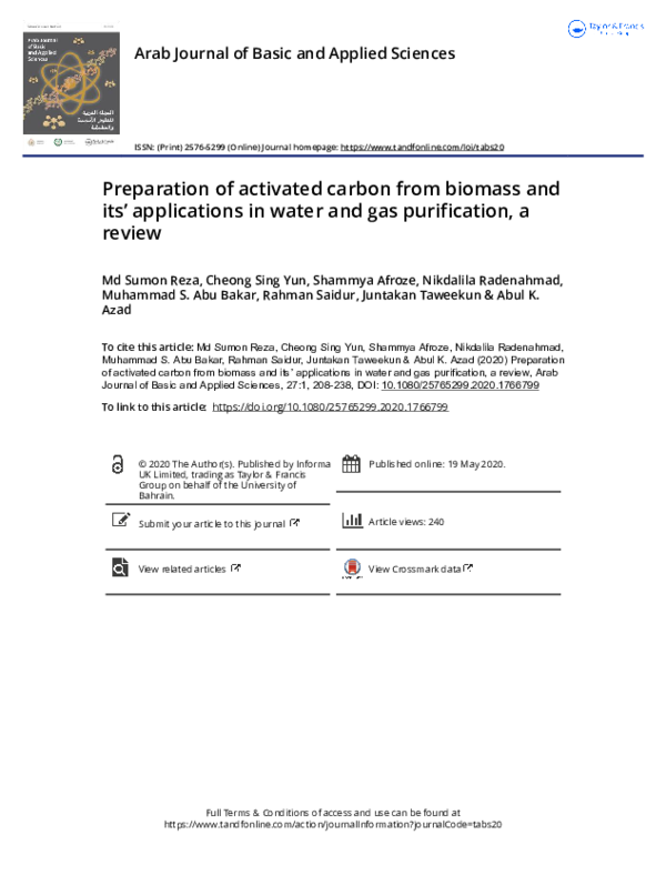 (PDF) Preparation of activated carbon from biomass and its ...