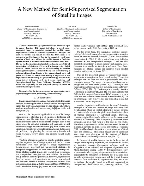 (PDF) A New Method for Semi-Supervised Segmentation of Satellite Images