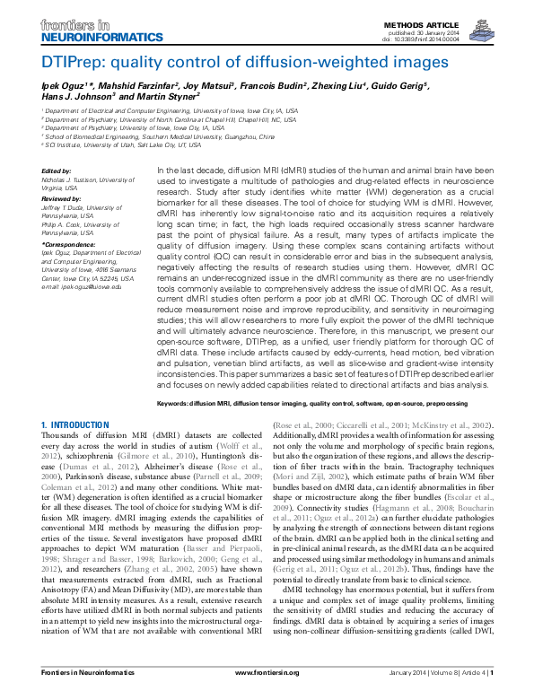 (PDF) DTIPrep: quality control of diffusion-weighted images