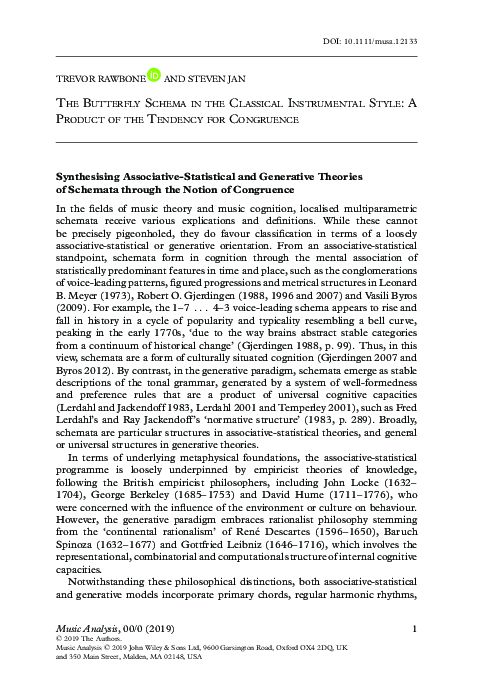 (PDF) The Butterfly Schema in the Classical Instrumental Style: a ...