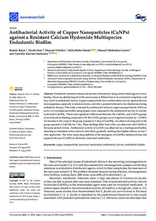 (PDF) Antibacterial Activity of Copper Nanoparticles (CuNPs) against a ...