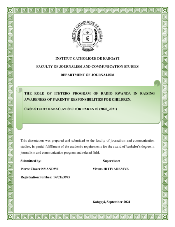 PDF) Mediatization Of Religion In The Ethiopian Mainstream Media.