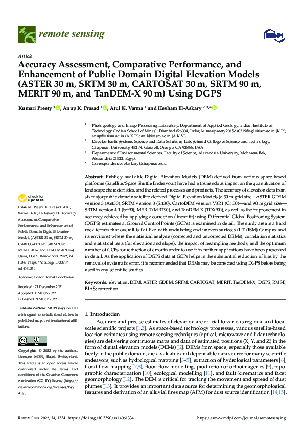 (PDF) Accuracy Assessment, Comparative Performance, and Enhancement of ...