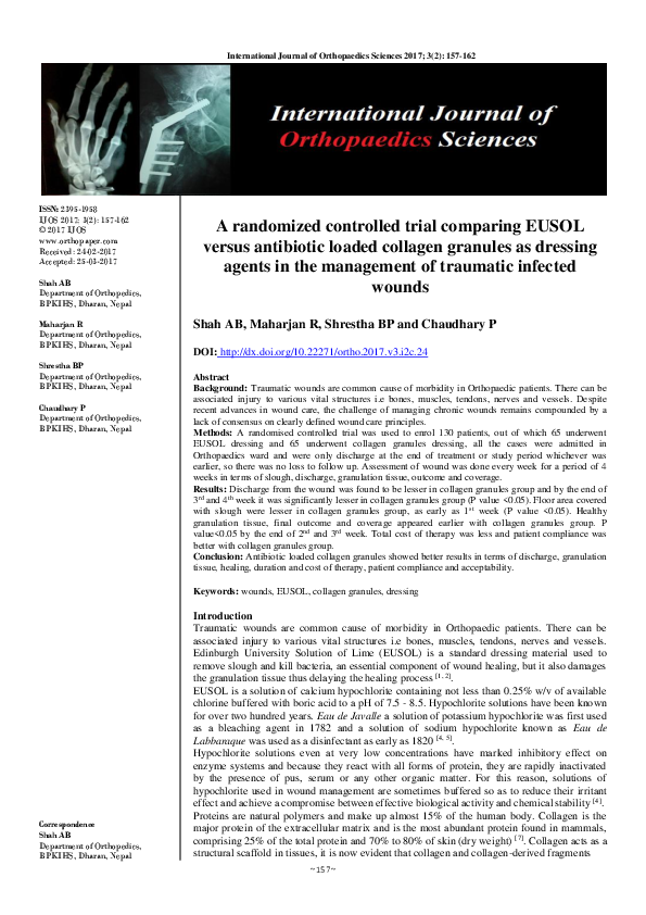 (PDF) A randomized controlled trial comparing EUSOL versus antibiotic ...