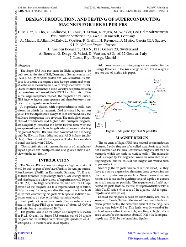 (PDF) Design, Production, and Testing of Superconducting Magnets for ...