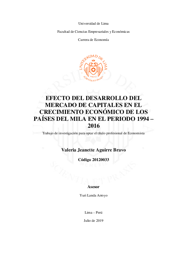 (PDF) Efecto del desarrollo del mercado de capitales en el crecimiento ...
