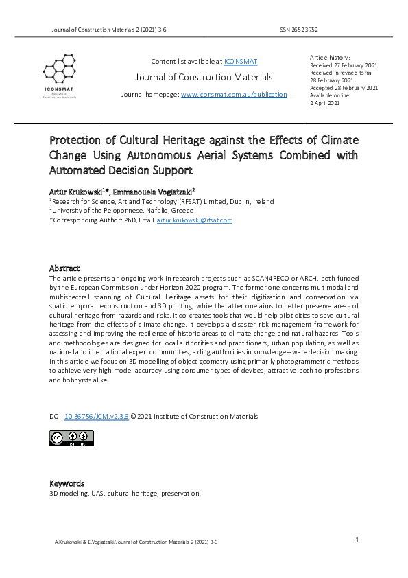 (PDF) Protection of Cultural Heritage against the Effects of Climate ...