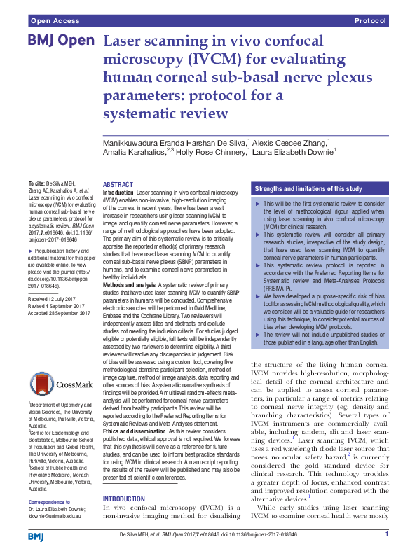 (PDF) Laser scanning in vivo confocal microscopy (IVCM) for evaluating ...