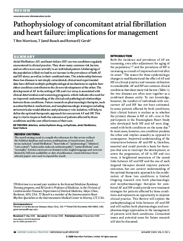(PDF) Pathophysiology of concomitant atrial fibrillation and heart ...