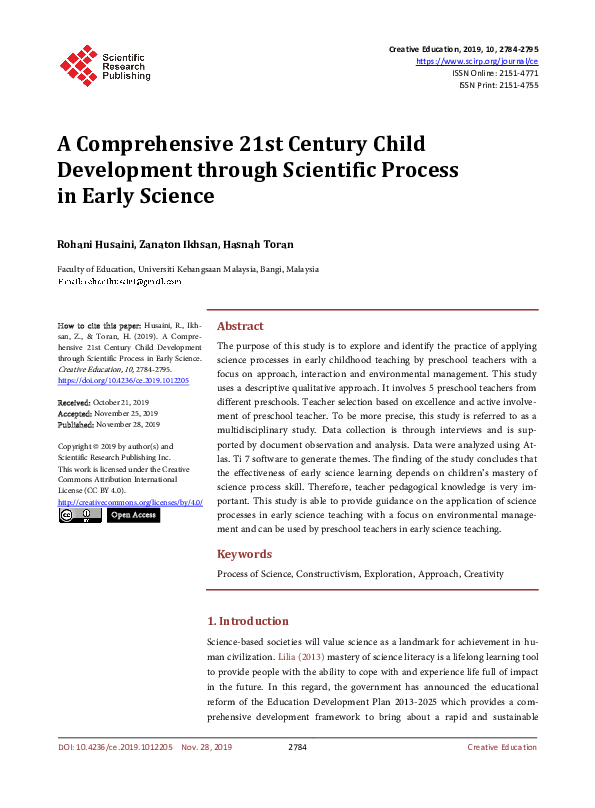 (PDF) A Comprehensive 21st Century Child Development through Scientific ...