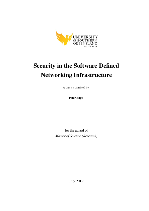 (PDF) Security in the software defined networking infrastructure ...